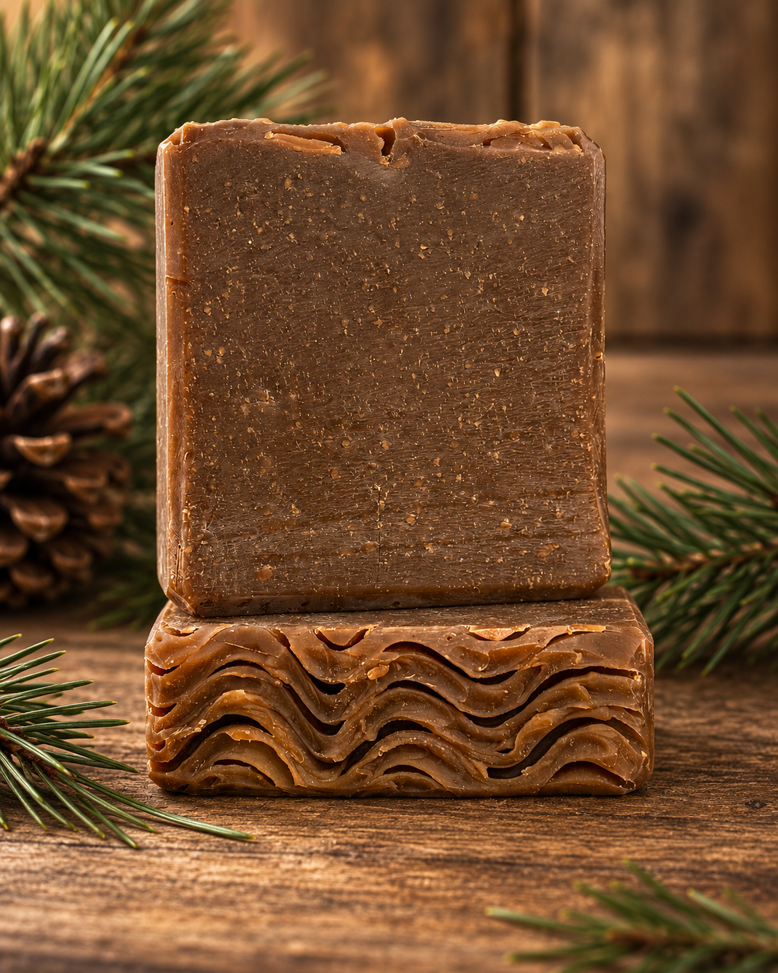Miller's Blend Exfoliating Pine Tar Soap by Backyard Bougie