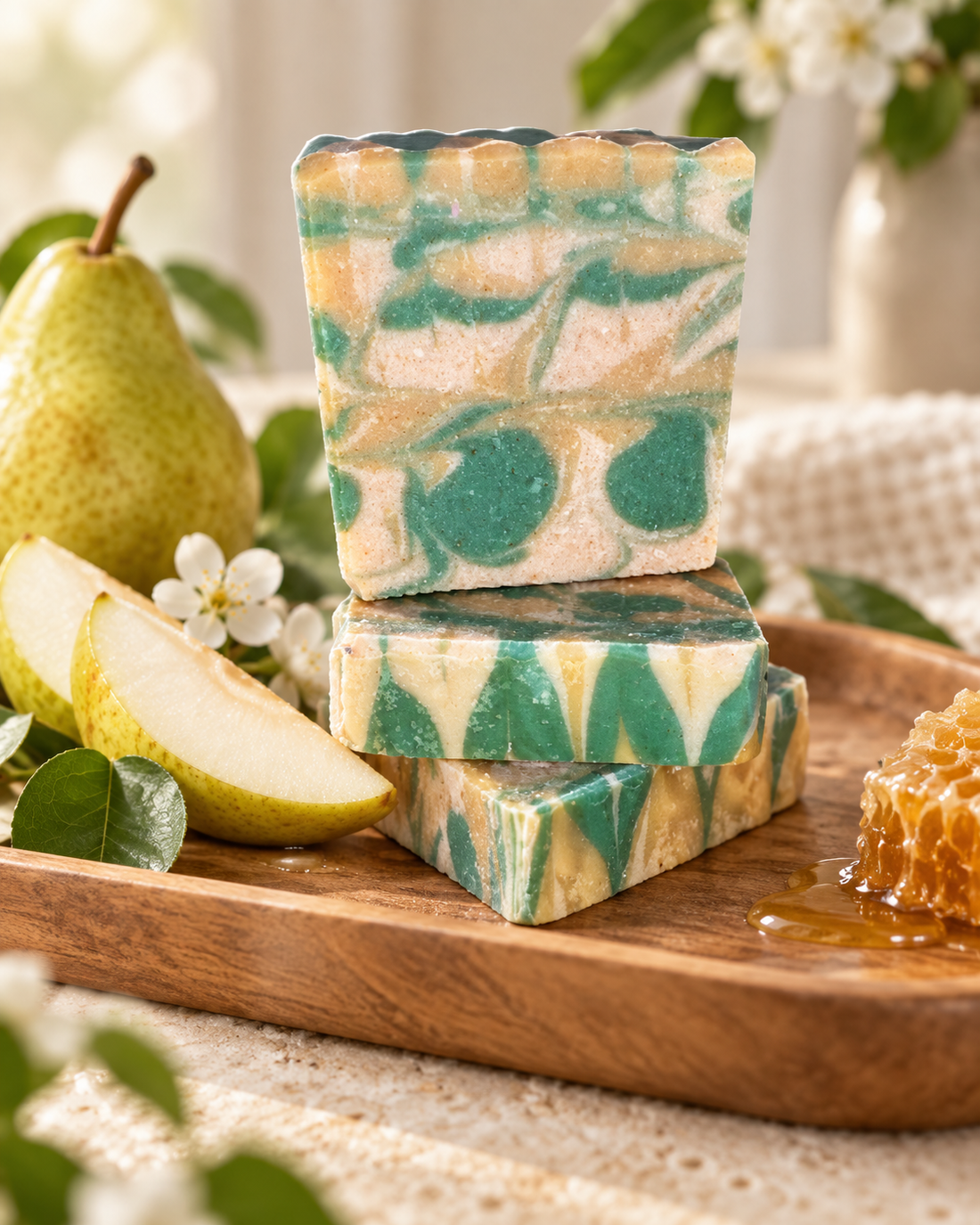 Honeyed Pear-Fection Soap by Backyard Bougie