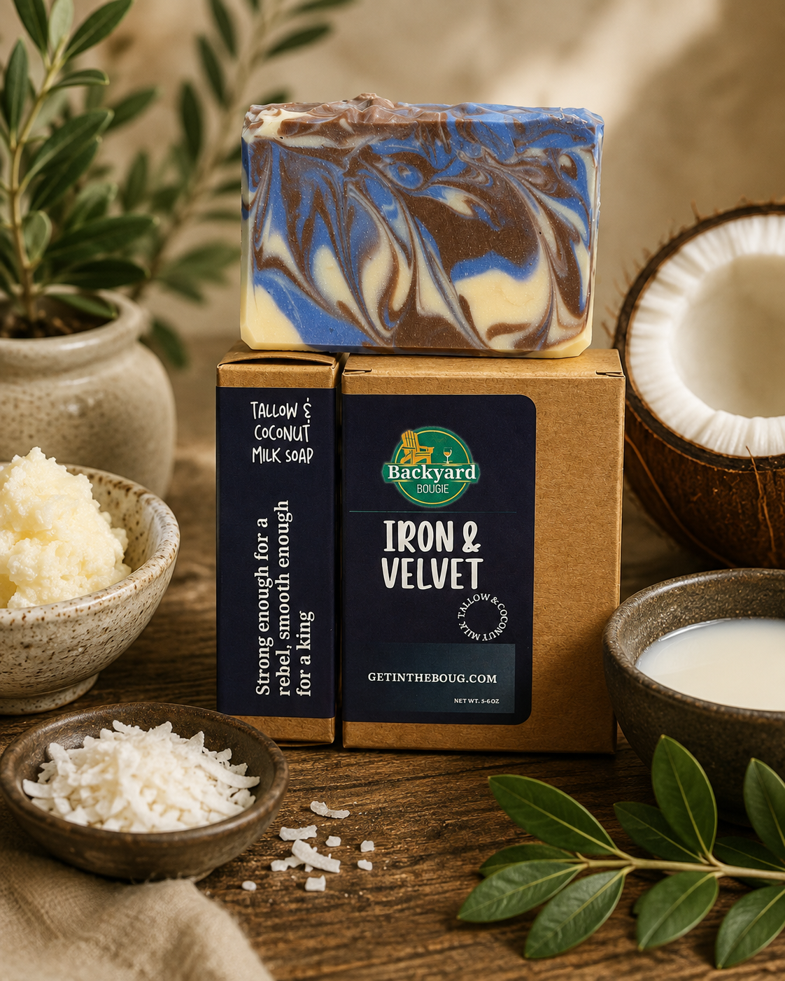 Iron & Velvet Soap by Backyard Bougie