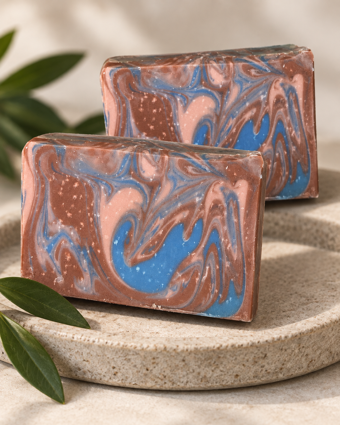 Leather & Leaf Tallow and Goat's Milk Soap by Backyard Bougie