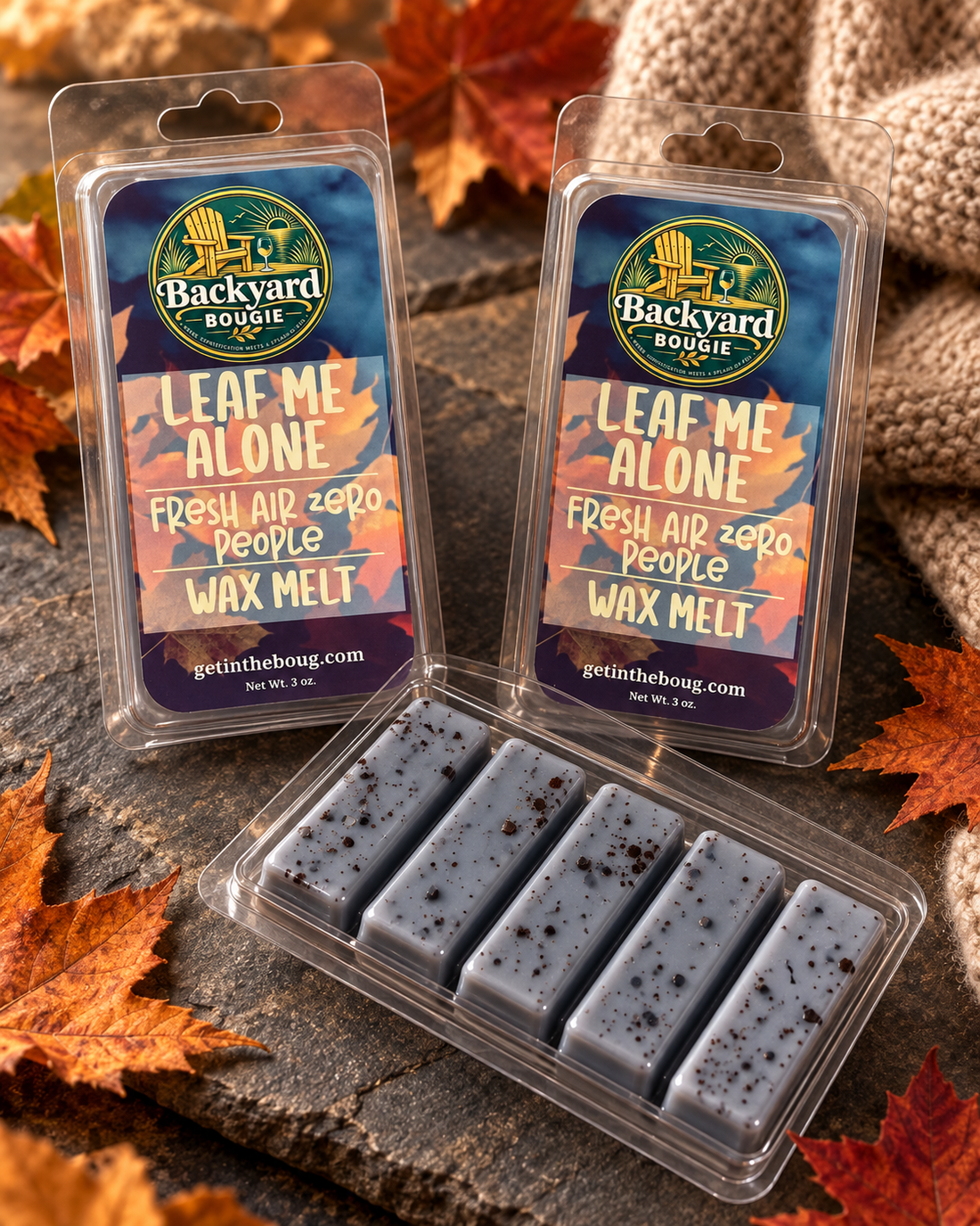 Leaf Me Alone Wax Melt by Backyard Bougie