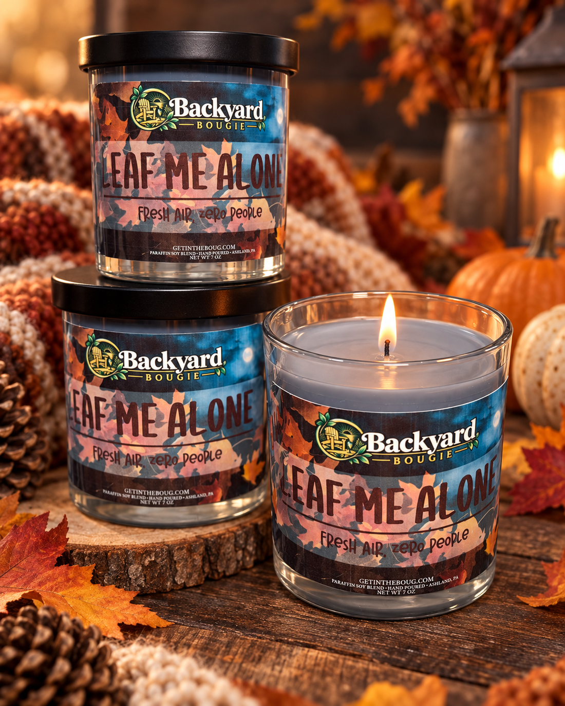 Leaf Me Alone Candle