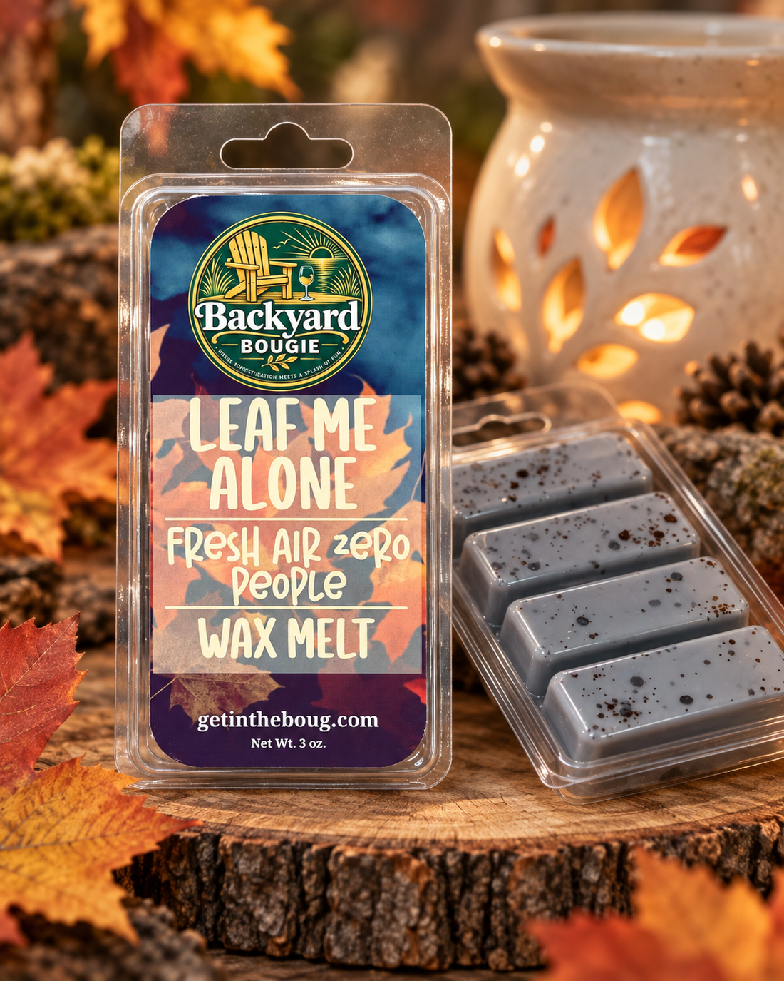 Leaf Me Alone Wax Melt by Backyard Bougie