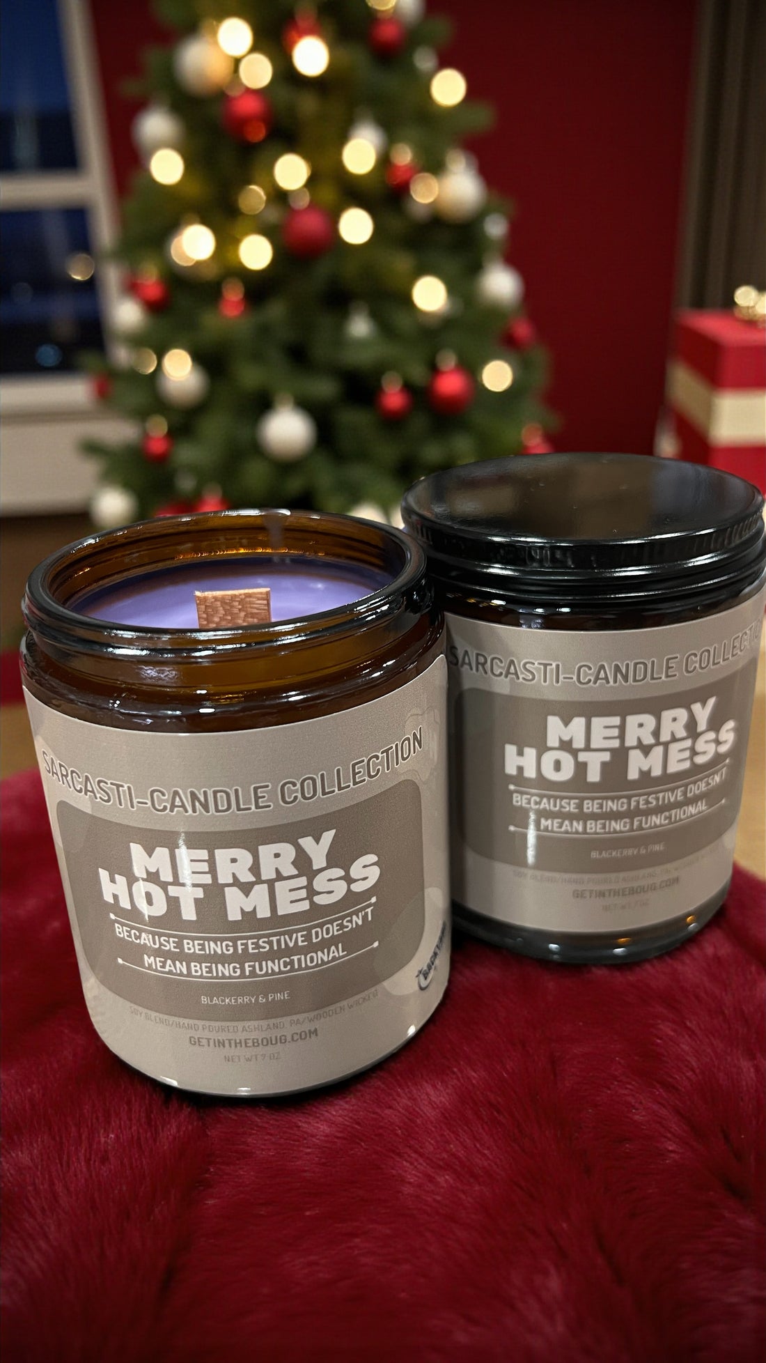 Sarcasti-Candles Merry Hot Mess