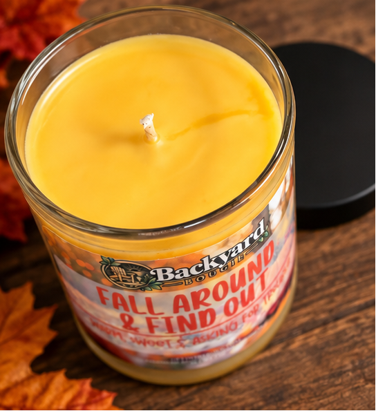 Fall Around & Find Out Candle